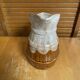 Old pichet revol barrel shape flamed ceramic 1 litre vintage #e