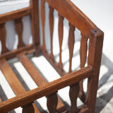 Children's wooden bed, old baby bed, children's bedroom bed, vintage decor