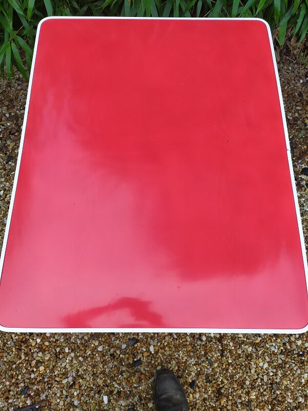 Old vintage fold camping table old pic-nique appoint