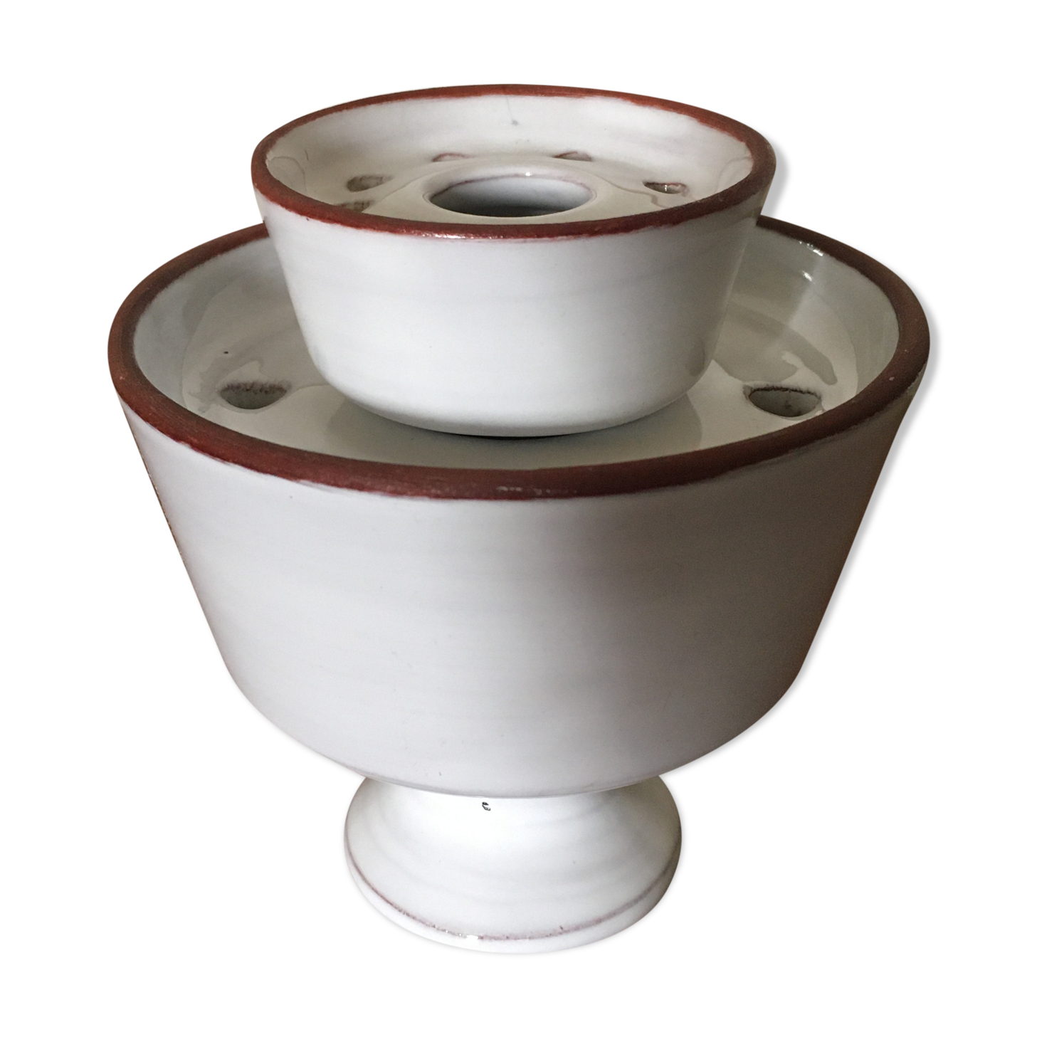 Vintage ceramic flower spades