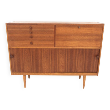 Enfilade scandinave en teck, Hugo Troeds, Bjärnum Suède, 1960