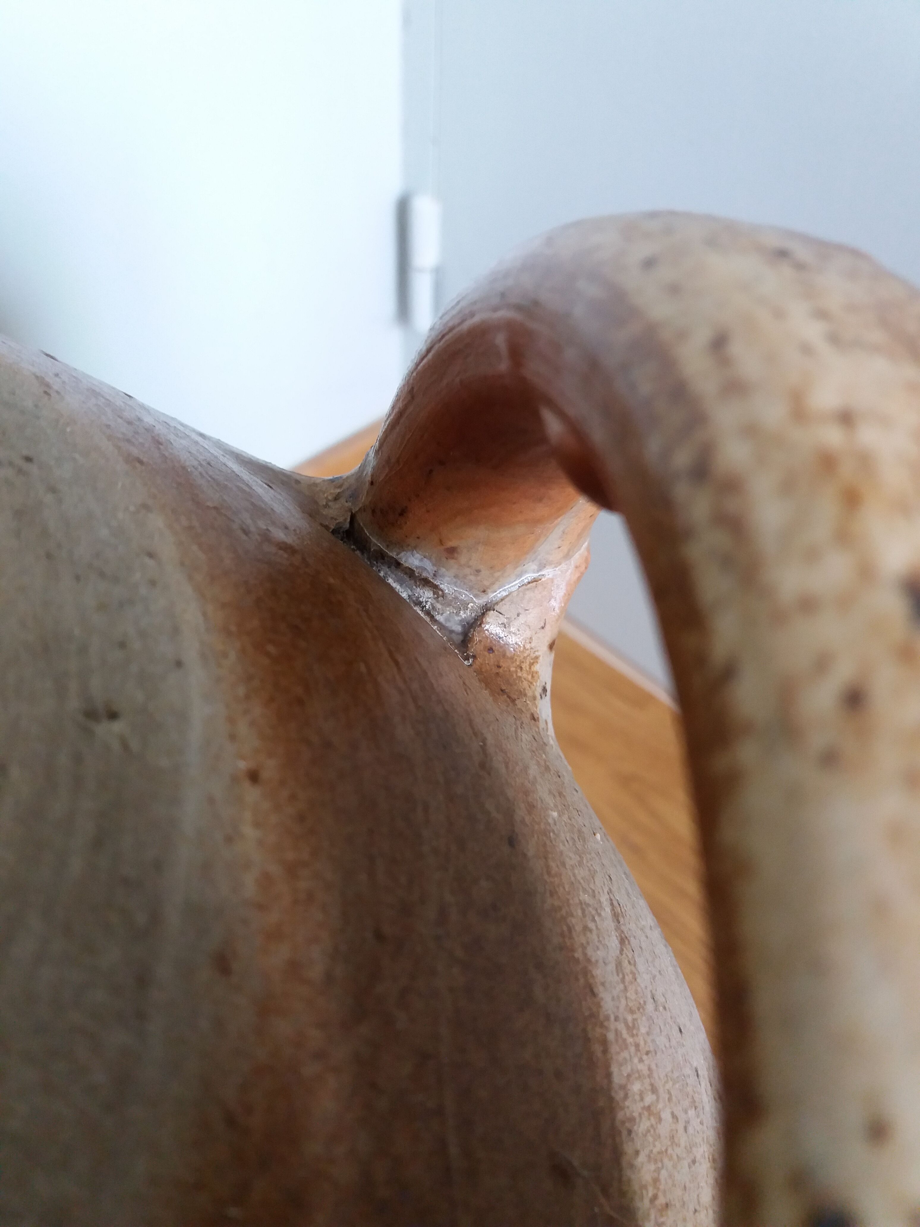 Stoneware vinegar jar