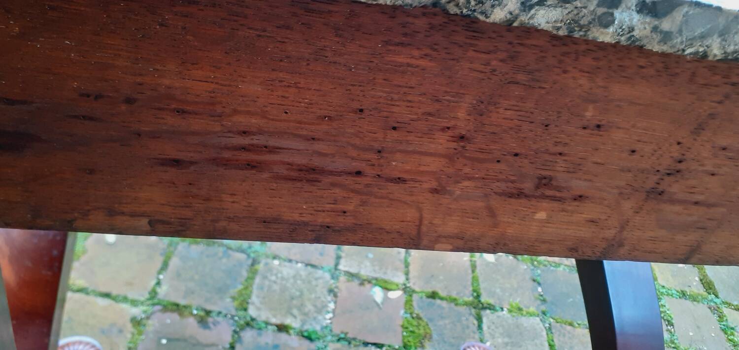 Console XIX Ème D'époque Restauration En Acajou