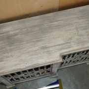 Vintage sideboard with wrought iron doors