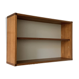Vintage teak wall bookcase