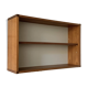 Vintage teak wall bookcase