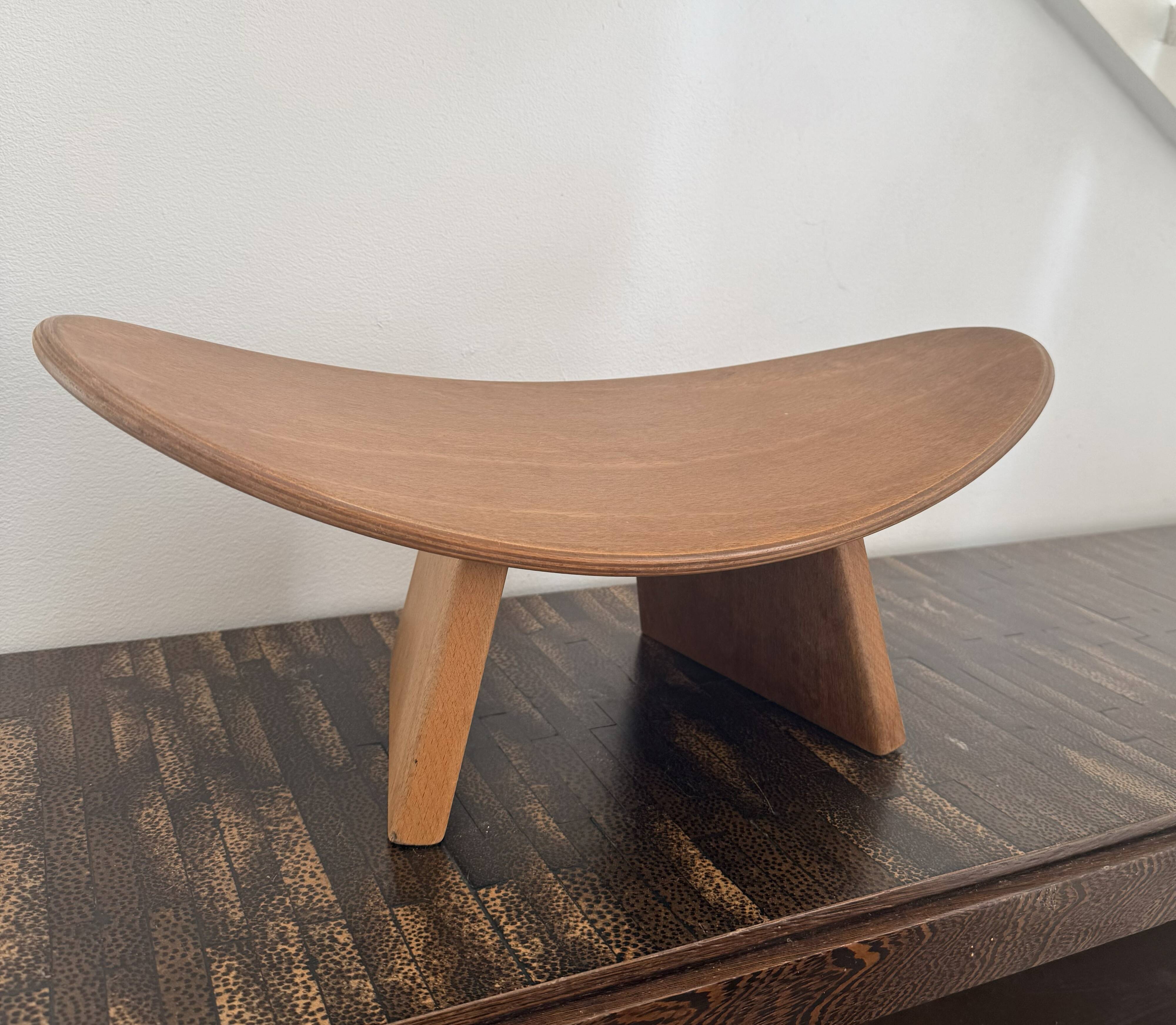Set of 3 Shoggi meditation stools by Alain Gaubert, 1980s.