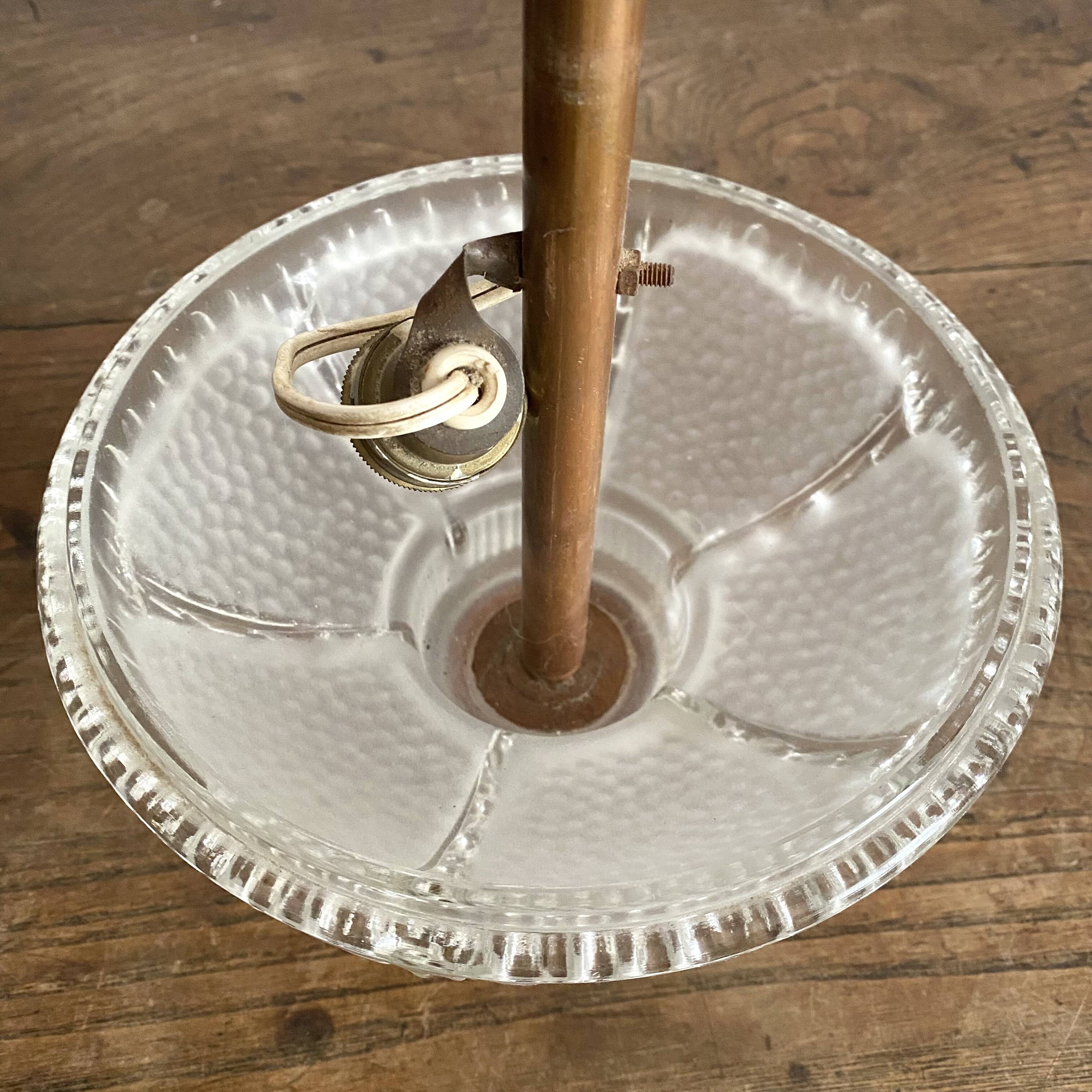 Ezan and Petitot art deco pendant light