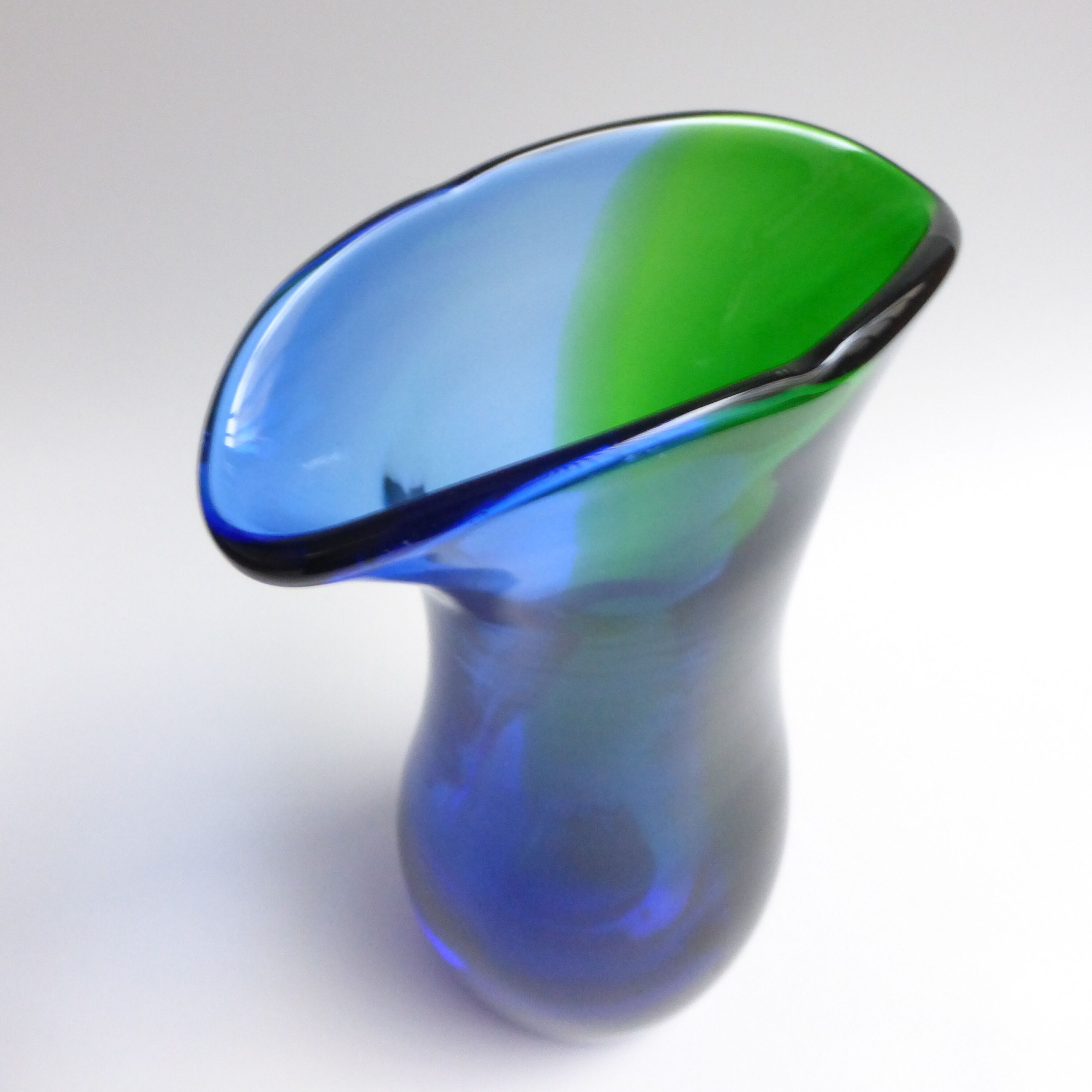 Murano Italy 1960's two-coloured vase