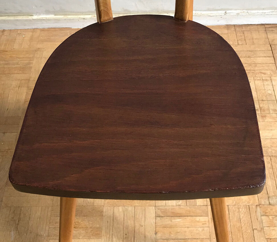 Ensemble de 5 chaises Antilope édition Stella années 1960