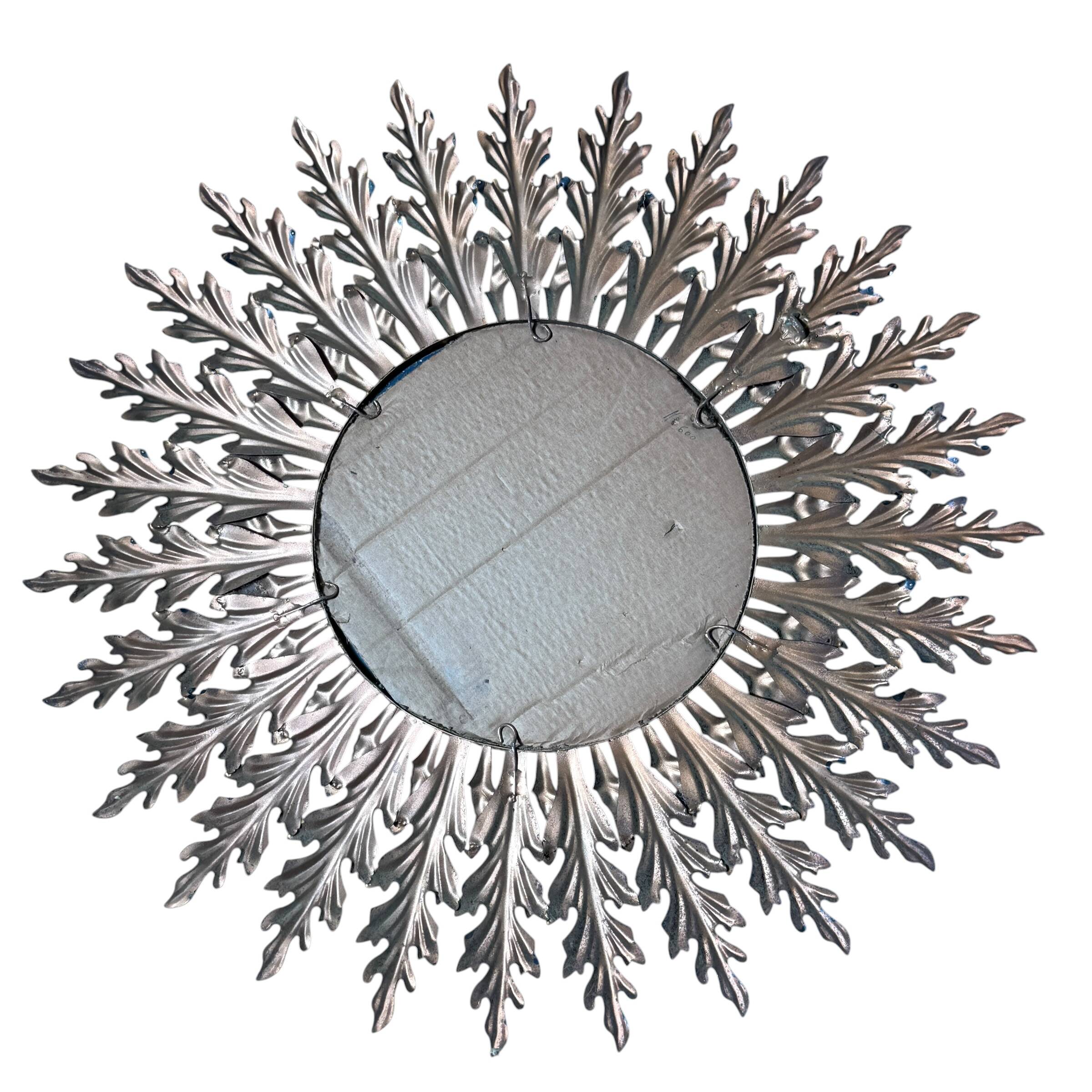 Magnificent sun mirror from the 1950s Italy.