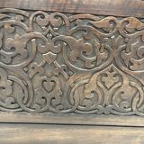 Asian style low furniture carved in solid wood