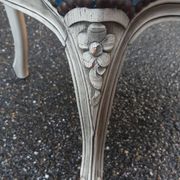 Louis XV duck blue armchair