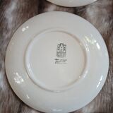 7 antique dessert plates Gien