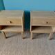 Pair of oak bedside tables, Denmark 1970