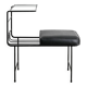 Black French Mid CenturyConsole Bench Table by Mathieu Matégot , 1950s