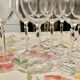 Crystal wine glasses (bud-shaped foot)
