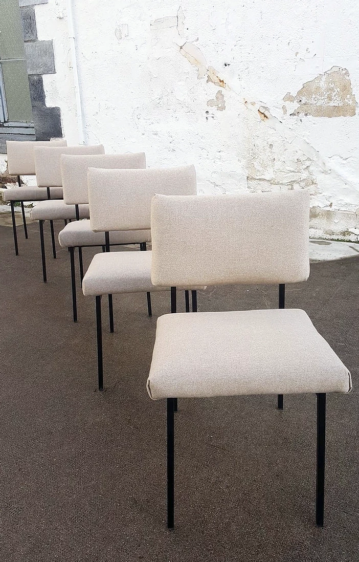 Set de 5 chaises de Gérard Guermonprez 1957