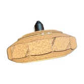 Clichy glass pendant and its socket with a knob