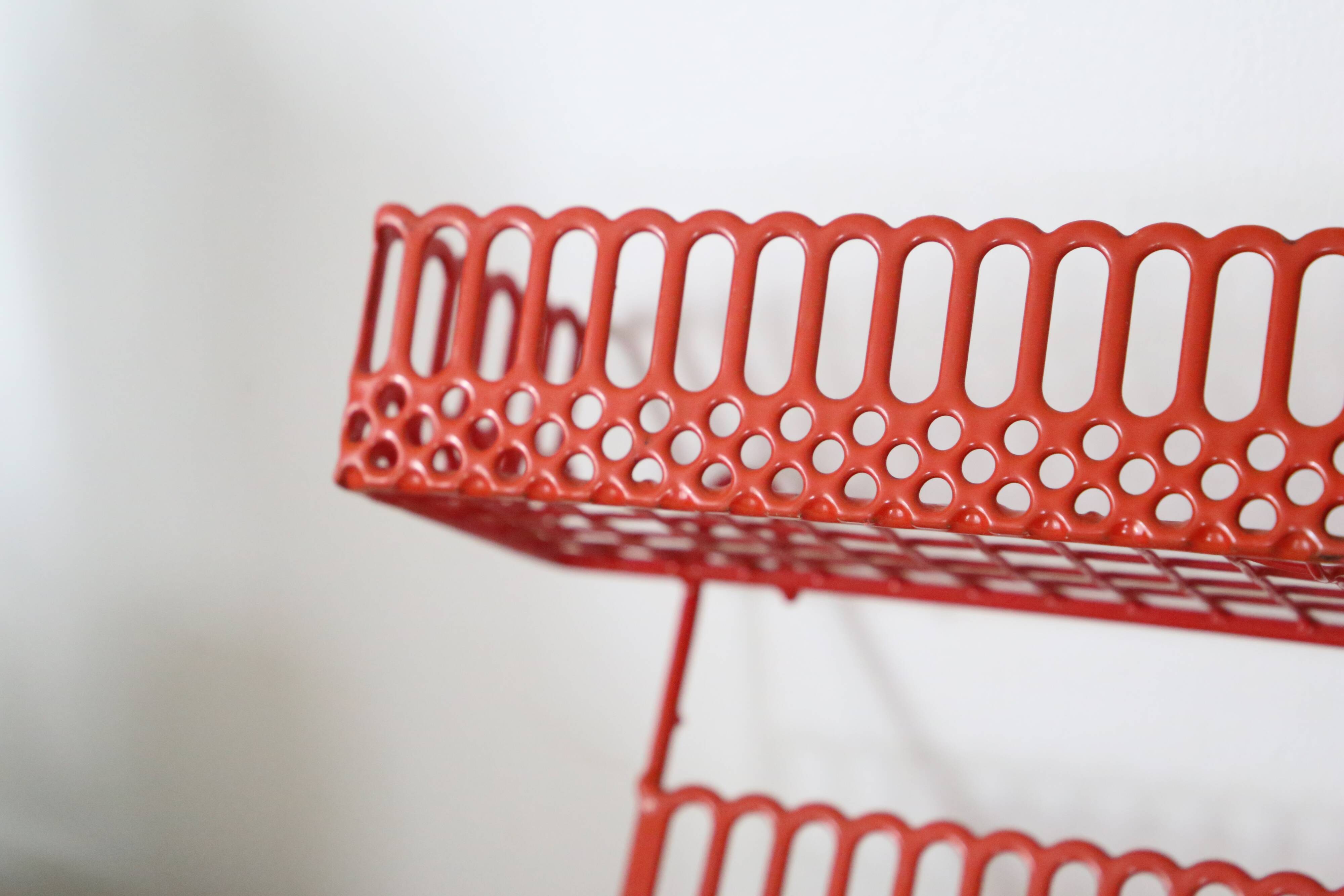 Wall shelf, vintage metal