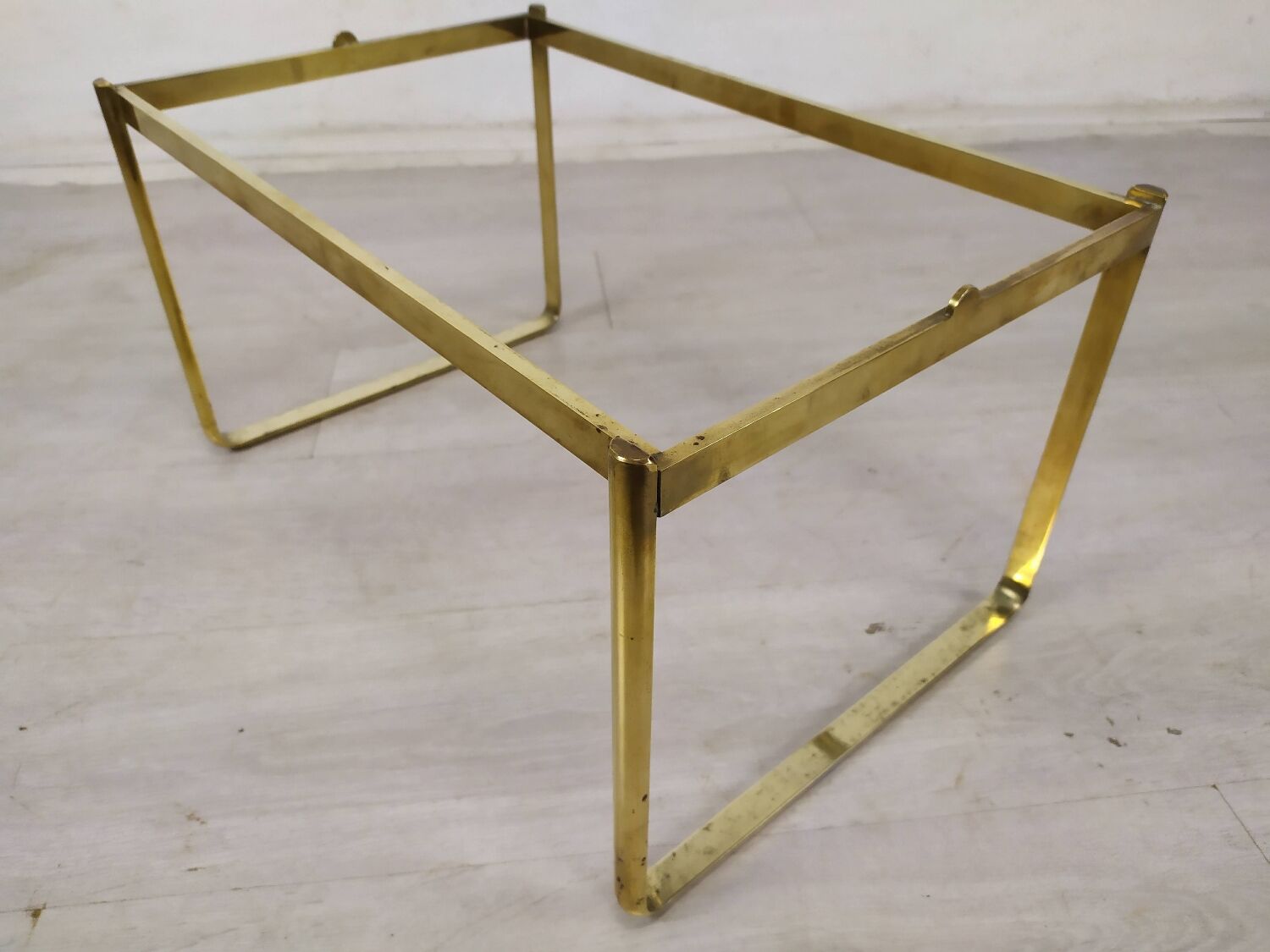 Golden sofa end table