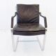 Fauteuil en cuir noir Knoll Art Collection par Rudolf B. Glatzel