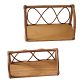 Pair wall shelves