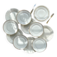 12 Vintage Terre de Fer White Plates + Small Gold White Porcelain Plates LIMOGES