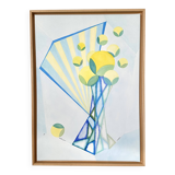 Tableau fleur jaune