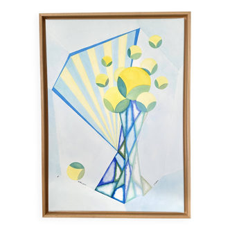 Yellow flower painting