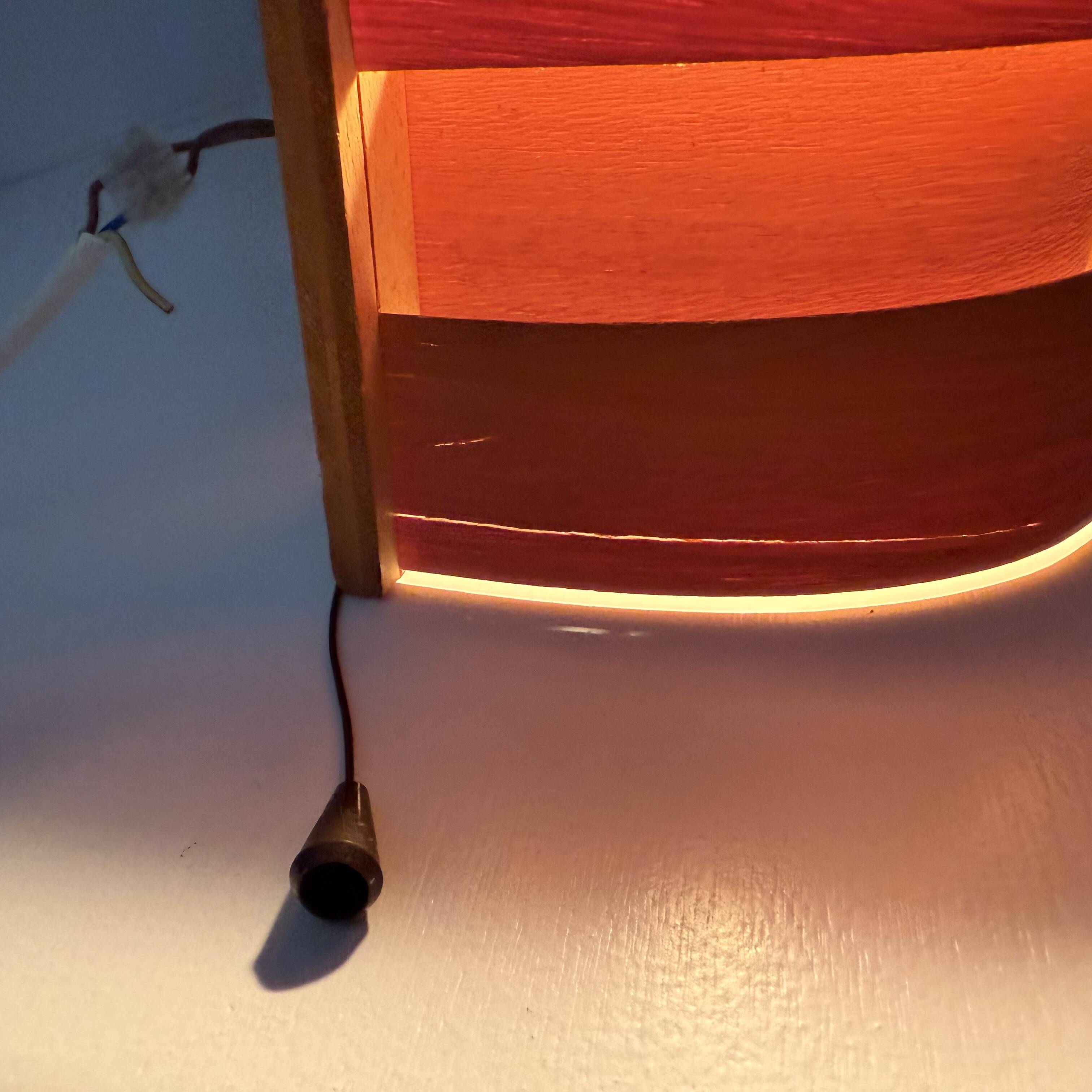 Scandinavian Modern Pine Wall Light by Hans Agne Jakobsson for Markaryd, Sw