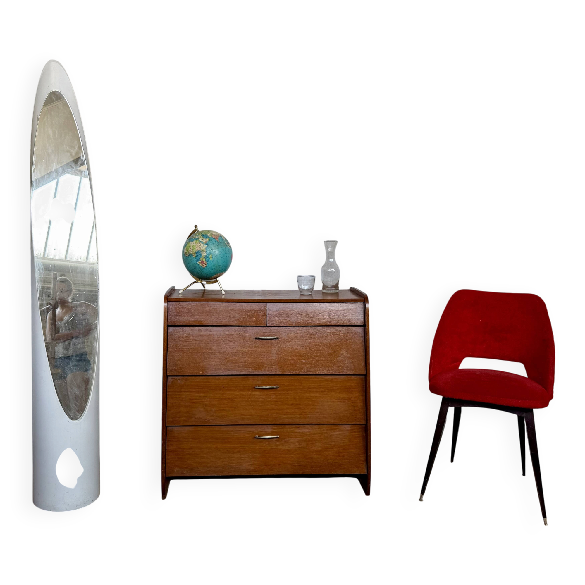 Vintage Scandinavian look shoe cabinet