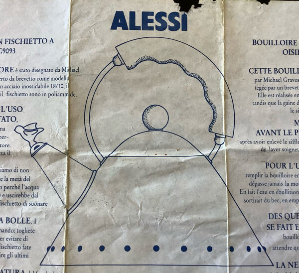 Bouilloire Alessi 9093