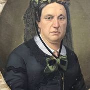 Tableau huile sur toile XIX portrait Chevalier d’Eon