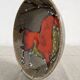 Hollow earthenware dish signed Gehel 50s/60s