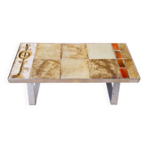 Table basse vintage en céramique – années 1970