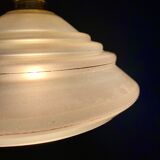 Vintage lampshade pendant lamp in pearlescent glass