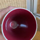 Set of four enameled stoneware glasses