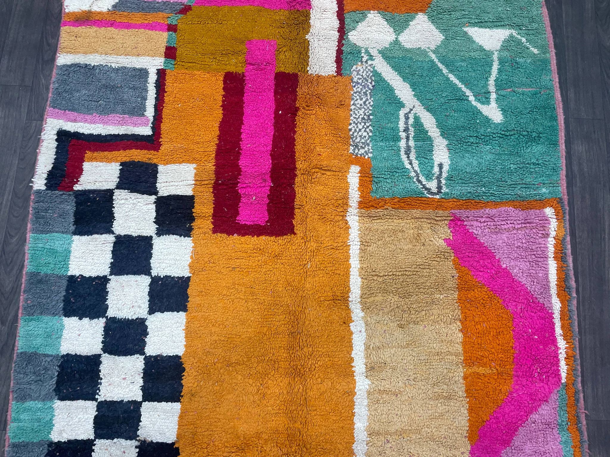 Tapis berbère en laine pure 2.5 x 1.5 m