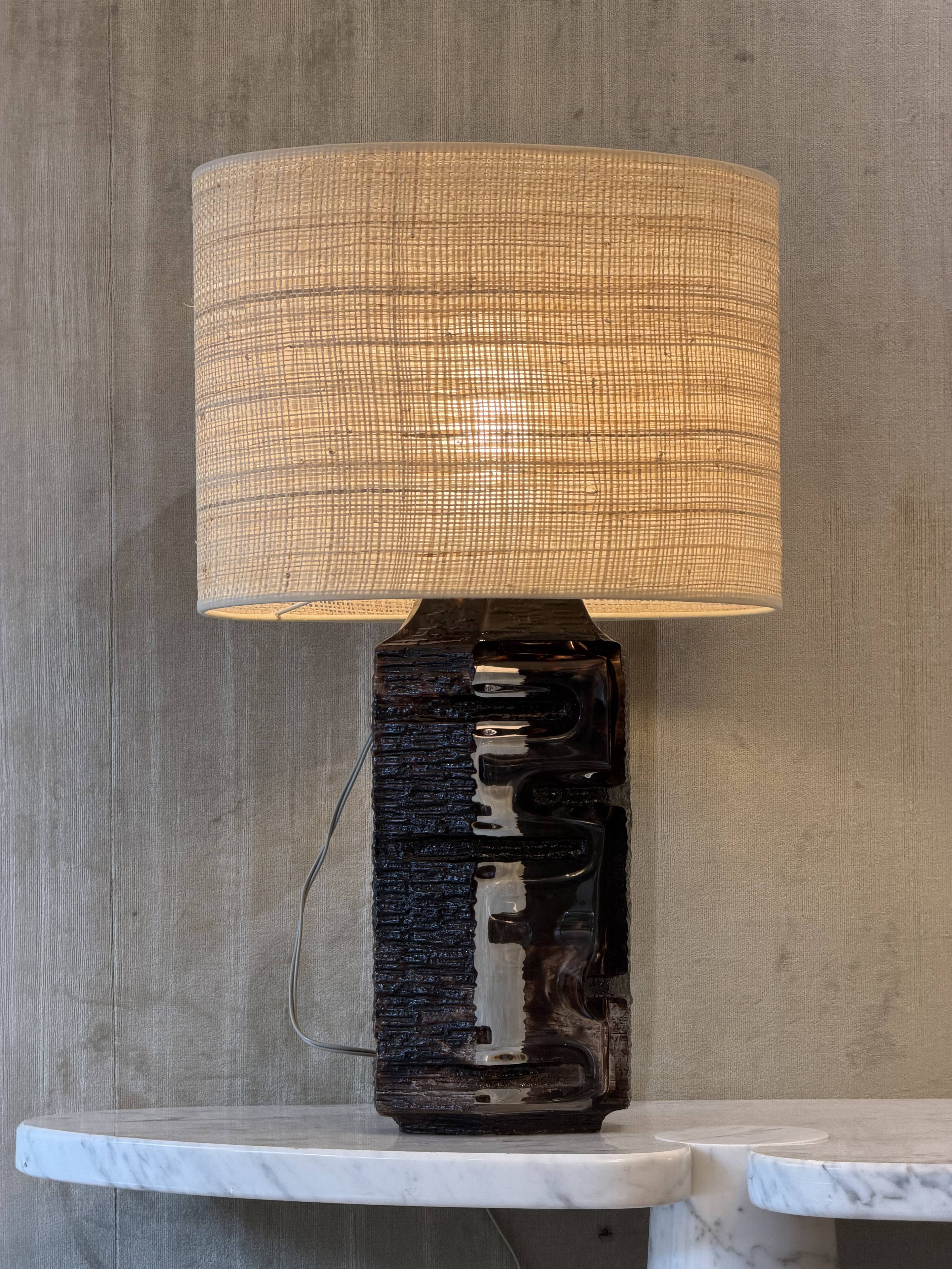 Daum, lamp "Argos" by César Baldaccini, 1970s