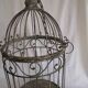Aged metal cage