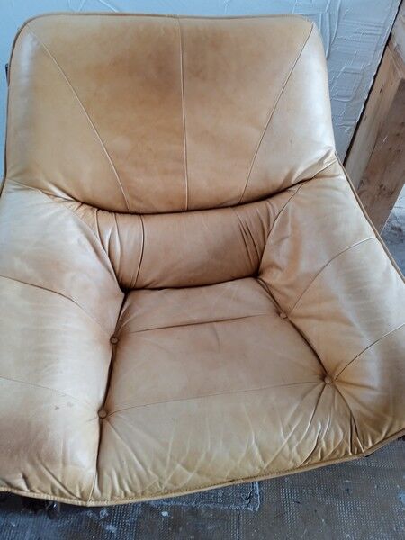 Brazilian living room sofa 2 armchairs Ep 1960 leather