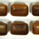 Lot de 6 coupelles en teck 15 x 10