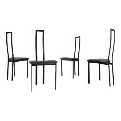 Chaises de salle à manger italiennes POSTMODERNES, Cattelan, années 1980