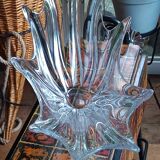 Large crystal fruit bowl signed daum