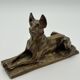 Bronze sculpture "German Shepherd" by Charles Virion (1865-1946)