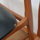 Lot de 6 chaises scandinaves skaï noir