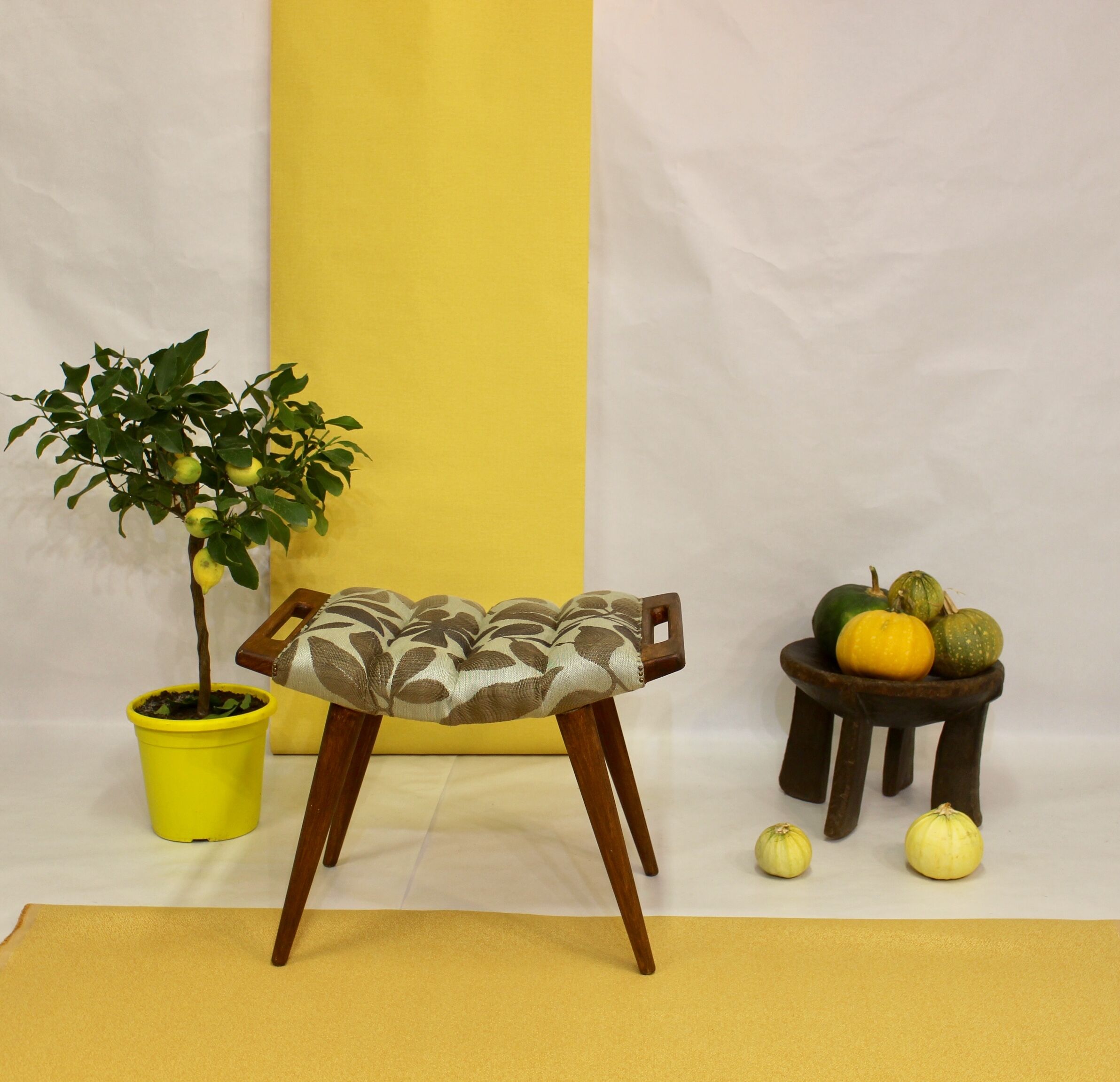 Vintage stool with 50/60s