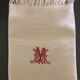 Paire de serviettes nid d'abeille, monogramme M