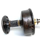 wall lamp or ceiling lamp cast steel gooseneck style 1930
